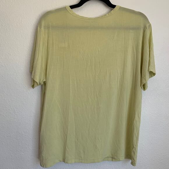 NWT American Eagle Outfitters Soft & Sexy V-Neck Short Sleeve Tee in Green - Picture 2 of 6